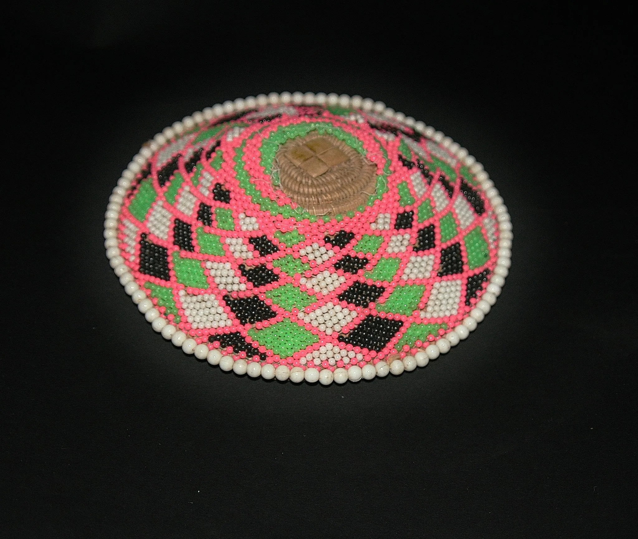 Zulu Imbenge Beer Pot Cover/Lid Beaded