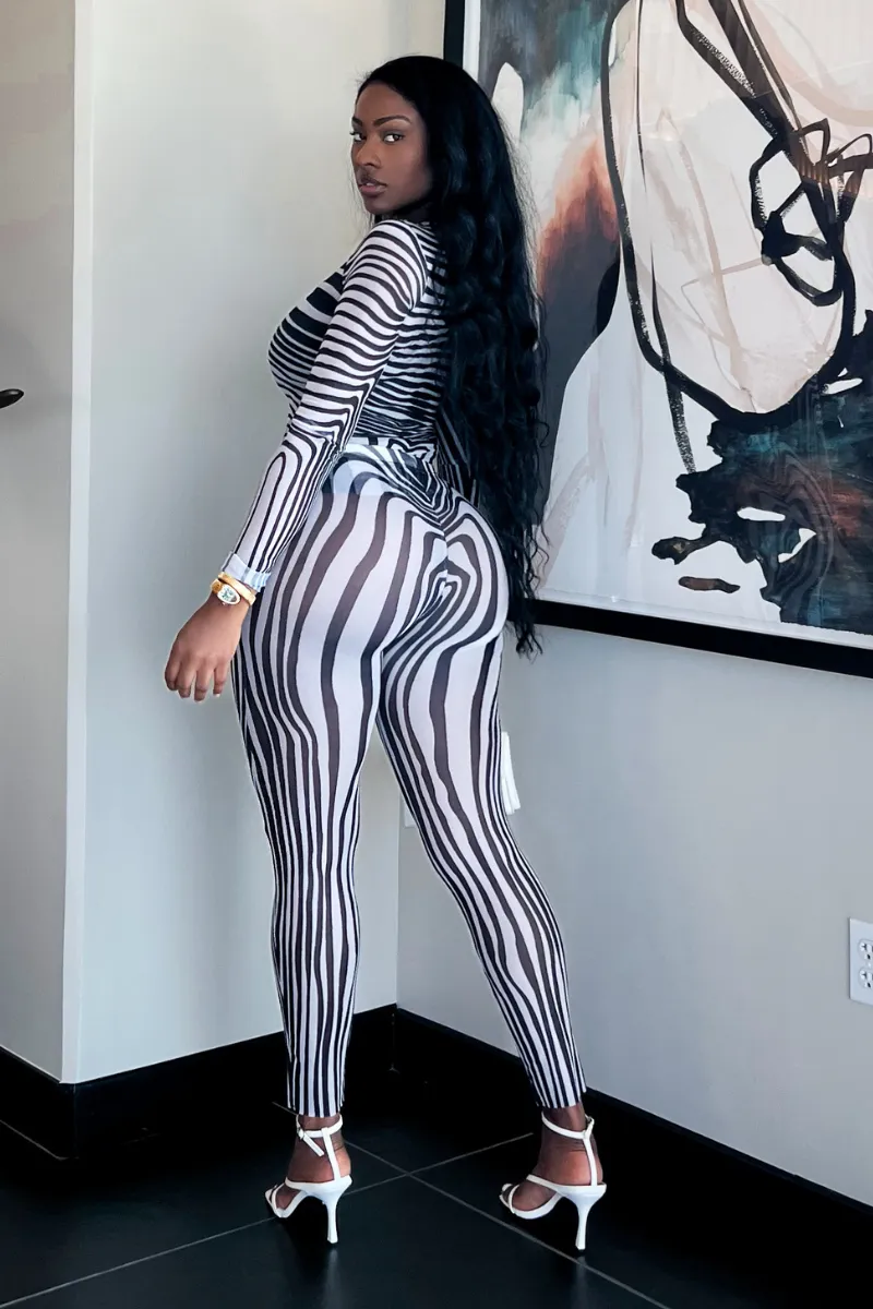 ZURIE STRIPED LEGGING | SET
